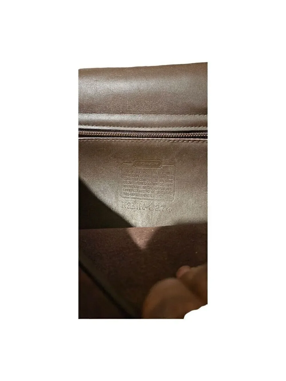Coach Unisex Brown Leather Adjustable Shoulder Strap Flap Closure Messenger Bag
